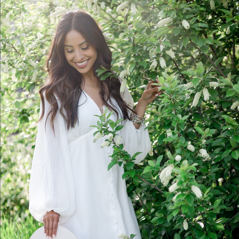 long sleeve button down mini dress